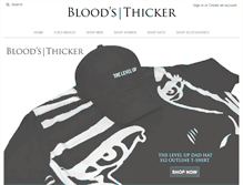 Tablet Screenshot of bloodsthicker.com